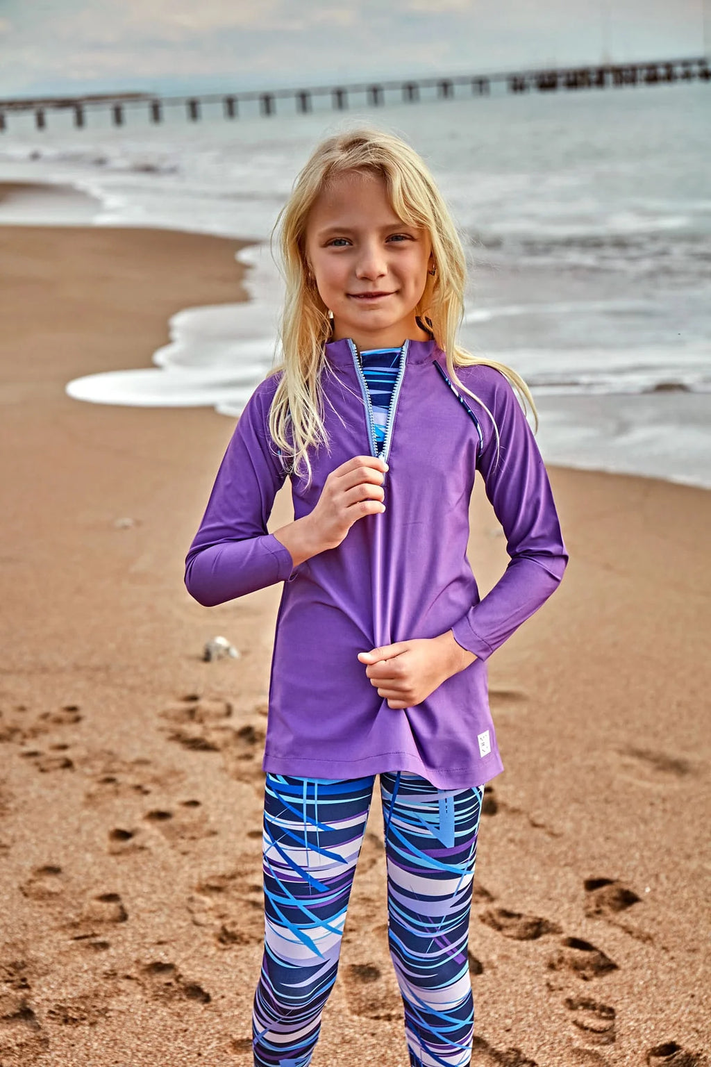 Girls purple swimsuit