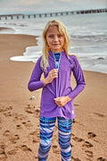 Girls purple swimsuit