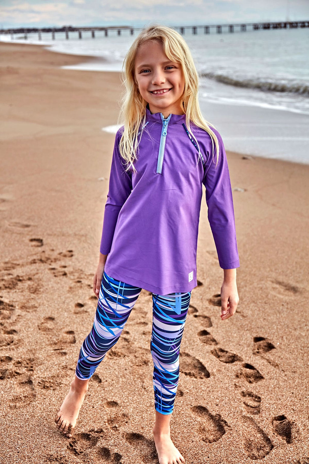 Girls purple swimsuit