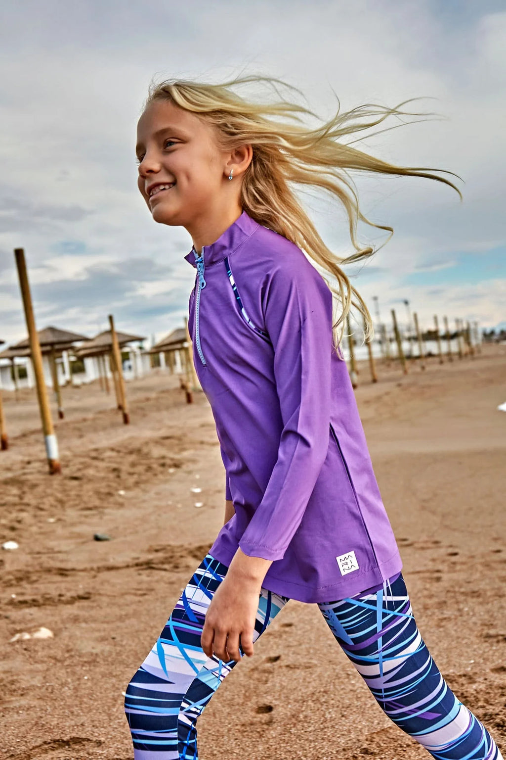 Girls purple swimsuit