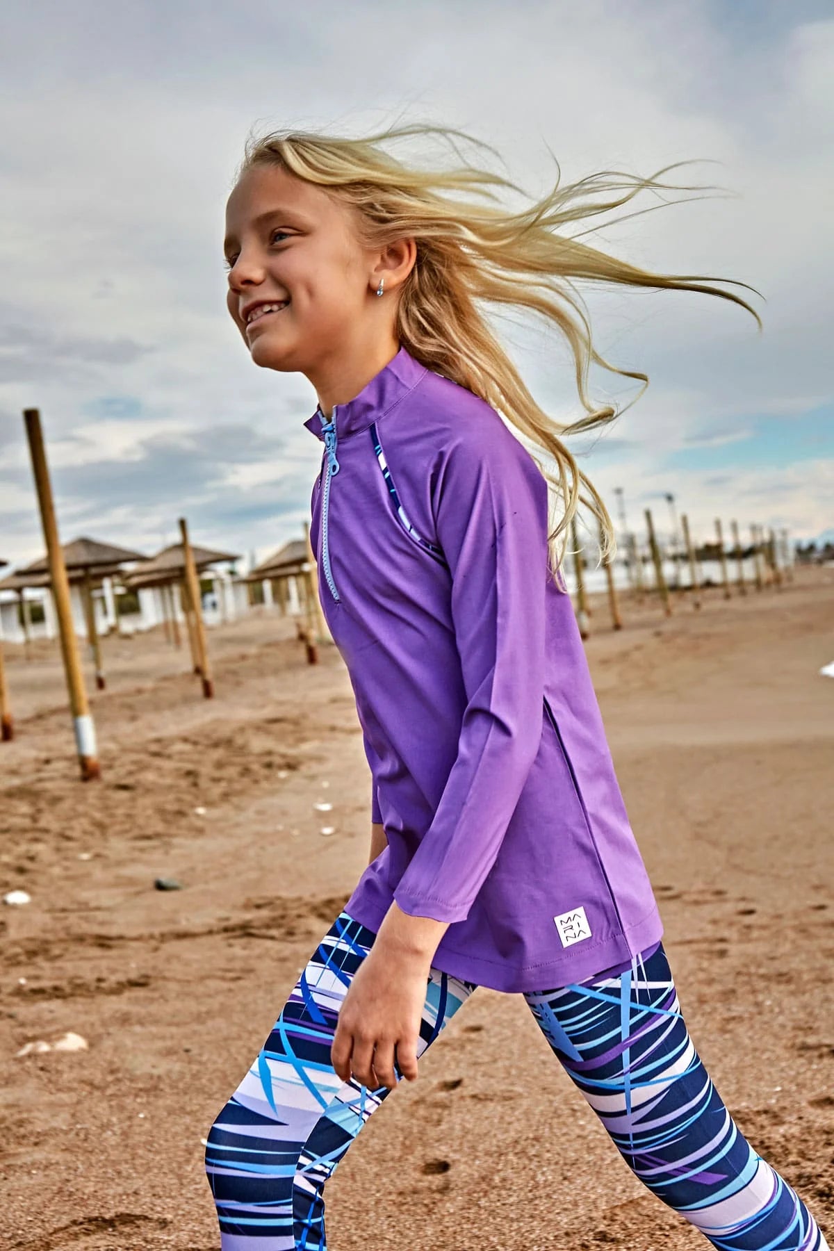 Girls purple swimsuit
